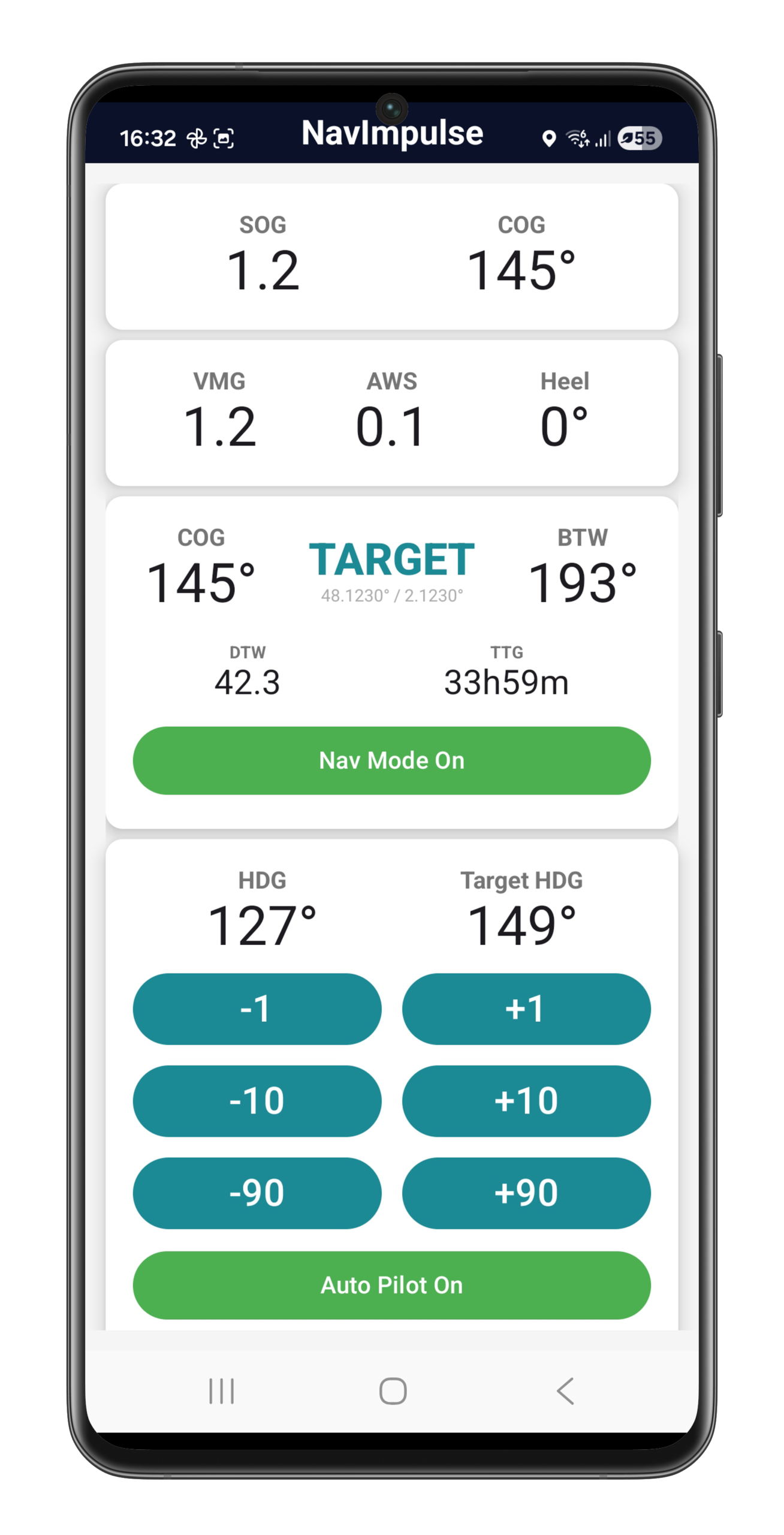 NavImpulse Android app